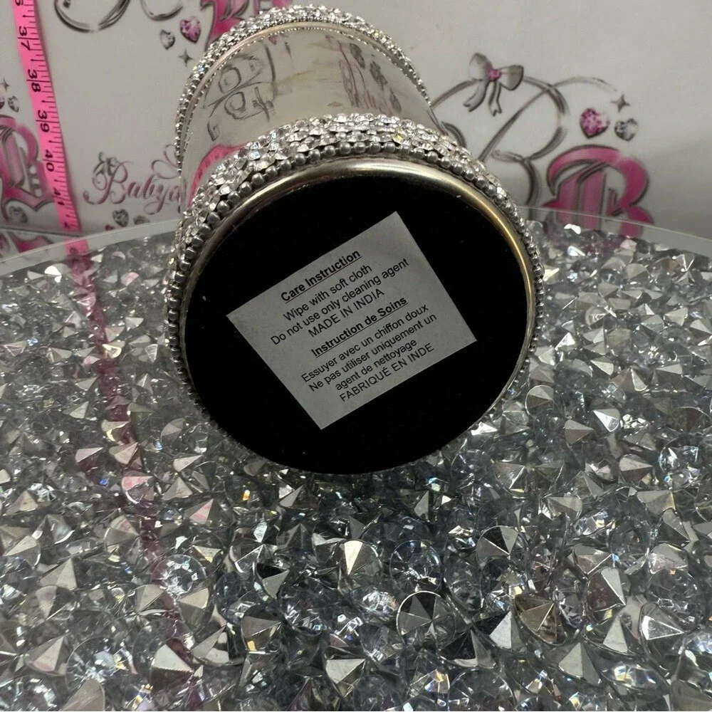 Barware Entertaining Collection Cocktail Shaker - Silver Crystal Accent